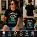 I Axolotl Questions Funny Cool Axolotl T-Shirt, Cute Retro Salamander Graphic Tee, Axolotl Lover Gift Shirt for Men Women Kids