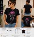 Faith Pink Peony Butterfly Floral Inspirational Graphic T-Shirt