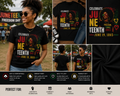 Juneteenth Black Woman Freedom Since 1865 T-Shirt – Celebrate Juneteenth June 19 Freedom Day Graphic Tee