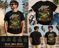 Retro Crocodile Shirt – Cool Sunglasses Gator Graphic Tee