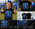 Field Day Blue Team Shirt | School Sports Day Matching T-Shirt for Kids, Teachers & Students