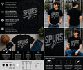 Vintage Spurs Basketball T-Shirt – Retro Rhinestone Style San Antonio Fan Tee for Men, Women & Kids