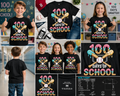 100 Days of School Baseball T-Shirt – Cute Ice Cream Drip 100th Day School Shirt for Kids