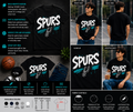 Vintage Spurs Graffiti Basketball T-Shirt – Retro Brush Stroke San Antonio Fan Tee