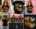 Girls Animal Print Heart Shirt, Leopard Zebra Tiger Heart Tee, Cute Safari Graphic T-Shirt, Trendy Kids Animal Print Shirt, Wild Heart Fashion Tee
