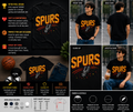 Retro Pixel Spurs Basketball T-Shirt – Vintage San Antonio Fan Graphic Tee