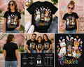 Happy Easter Cat Lover Shirt, Cute Bunny Cat Easter Tee, Funny Easter Cats Graphic T-Shirt, Cat Mom Easter Shirt, Easter Bunny Kitty Tee