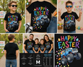 Happy Easter Monster Truck Shirt, Kids Easter Truck Tee, Boys Easter Egg Monster Truck T-Shirt, Funny Toddler Easter Shirt, Cute Easter Truck Graphic Tee