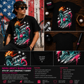 Neon Liberty Bubble Gum 4th of July Graphic T-Shirt – Retro Statue of Liberty Patriotic Tee for Men & Women