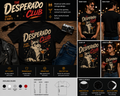 The Desperado Club Funny Cat Cocktail Graphic T-Shirt – Vintage Retro Party Cat Tee