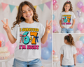 I Survived 67 I'm Eight Birthday Shirt for Girls, Funny 8th Birthday Tee, Retro Pop Art Kids Birthday Outfit, Colorful Age 8 T-Shirt